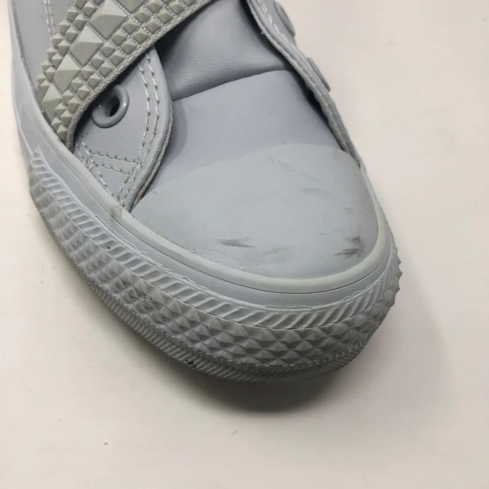 Converse Chuck Taylor All Star Punk Strap Sneaker Shoes Womens 7 Gray Streetwear - Picture 13 of 16